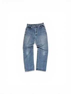 Gitano Vintage 90s High Rise Mom Jeans 100% Cotton Light Wash Size 14 Short